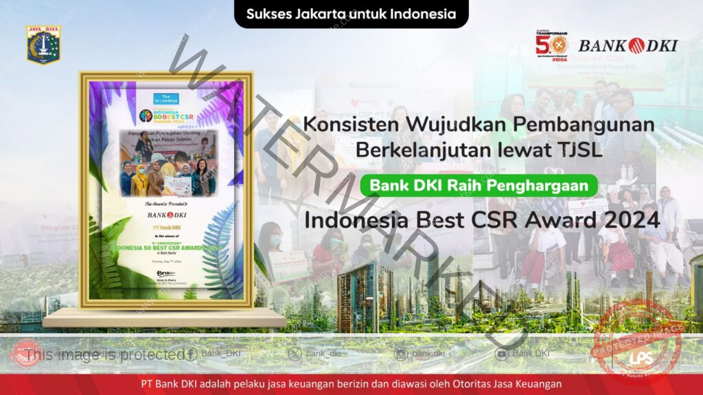 Bank DKI Raih Penghargaan Indonesia Best CSR Award 2024, Konsisten ...